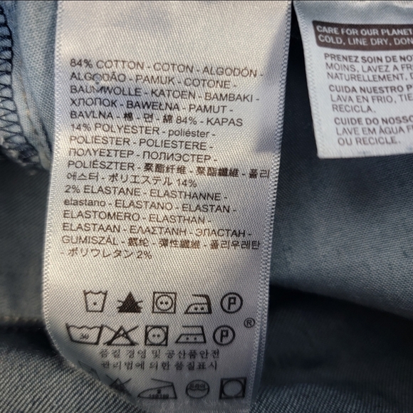 Levi's Curvy Straight Cropped Jeans Sculpt Soft Stretch NWT Waist Sz 24 Ret $99 - Picture 13 of 13